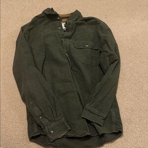 Legendary Whitetails Men's Dark Green Dress Shirt